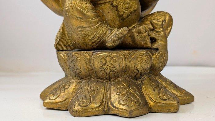 Beeld, Bijzonder zwaar en gedetailleerd standbeeld Ganesha, Antiek en Kunst, Kunst | Niet-Westerse kunst