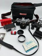 Canon AT-1 + FD 1,8/50mm + acc. | Single lens reflex camera, Audio, Tv en Foto, Nieuw