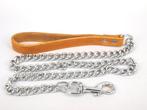 JV Vetleder Kettinglijn cognac - 20mmx110cm, Dieren en Toebehoren, Nieuw