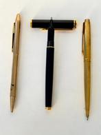 Waterman, Parker - Lot de 3 Stylos Vintage Plaqués Or –, Verzamelen, Pennenverzamelingen, Nieuw