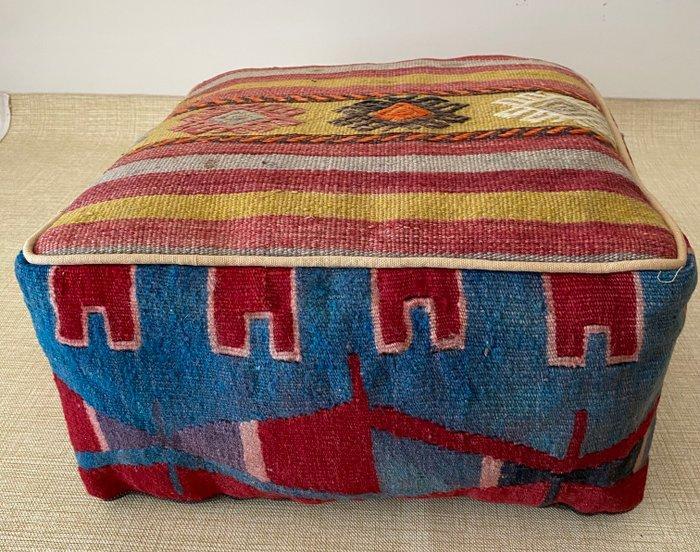 Kelim Poef - Kelim - 48 cm - 48 cm, Antiek en Kunst, Kunst | Designobjecten
