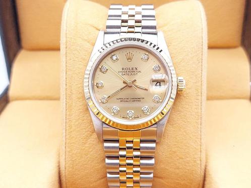 Rolex Lady-Datejust Ref. 68273 Year 1990 (Full Set), Handtassen en Accessoires, Horloges | Dames, Goud, Zo goed als nieuw, Goud