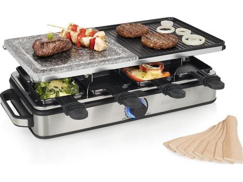 Princess Gourmetstel 162635 - Raclette 8 Personen - Steen en, Elektronische apparatuur, Gourmetstellen, Zo goed als nieuw, Verzenden