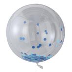 Blauw Confetti Ballon 91cm, Hobby & Loisirs créatifs, Verzenden