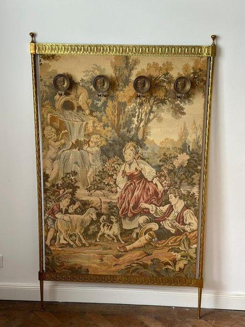 Frankreich – Antiker Gobelin im Rokoko- Stilte met landleven, Antiek en Kunst, Curiosa en Brocante
