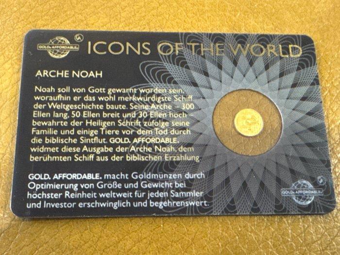 Rwanda. 10 Amafranga 2018 Arche Noah, 1/200 Oz (.999), Postzegels en Munten, Munten | Europa | Niet-Euromunten