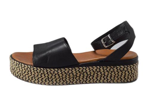 Notre v sandalen discount zwart