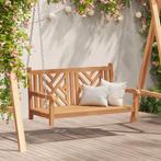 vidaXL Schommelbank Other Bruin 114 x 60 x 64 cm Massief, Tuin en Terras, Verzenden, Nieuw