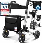 KESSER - Lichtgewicht Rollator - Dubbel Opvouwbaar - Zwart, Diversen, Verzenden, Nieuw