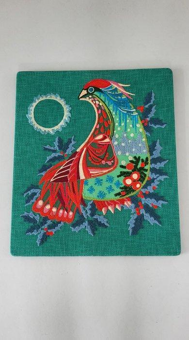 P.J. Woudenberg - Borduurwerk - 58 cm - 50 cm, Antiek en Kunst, Kunst | Designobjecten