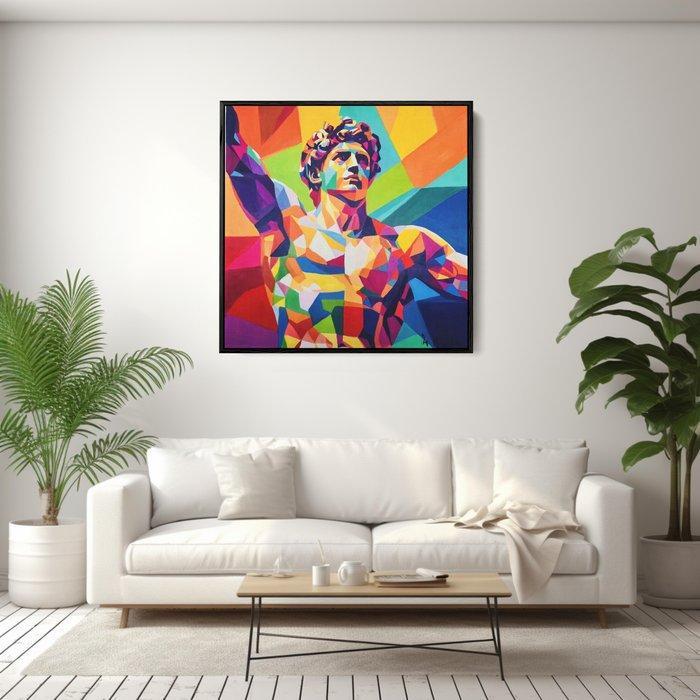 DR HIDE - (100% handpainted !) David Marble, Antiek en Kunst, Kunst | Schilderijen | Modern