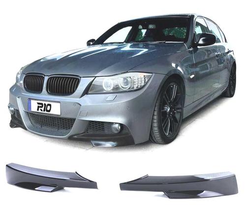 SPLITTERS PARE CHOCS POUR BMW E90 E91 08-12 PACK M NOIR BRIL, Autos : Pièces & Accessoires, Carrosserie & Tôlerie, Envoi