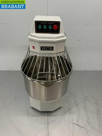 RVS HCB Spiraalkneder deegmenger deegmixer 50 liter 230V, Ophalen of Verzenden