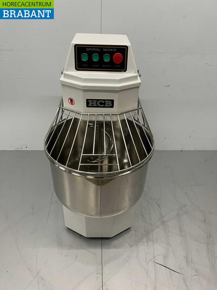 RVS HCB Spiraalkneder deegmenger deegmixer 50 liter 230V, Zakelijke goederen, Horeca | Keukenapparatuur, Ophalen of Verzenden