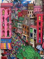 Charles Fazzino (1955) - Manhattan Mania, Antiek en Kunst, Kunst | Schilderijen | Modern