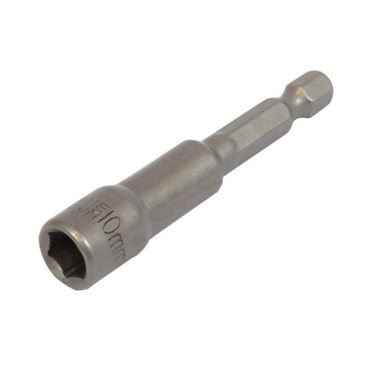 Dop bit adapter 1/4 sleutelwijdte 10 mm. lengte 65 mm. -, Bricolage & Construction, Boîtes à outils, Enlèvement ou Envoi