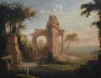 Pierre Antoine Patel (1648-1707) - Paysage de ruines animes