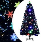 vidaXL Kerstboom met LED-sneeuwvlokken 120 cm glasvezel, Diversen, Kerst, Verzenden, Nieuw