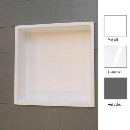 Inbouwnis Luca Sanitair 29.5x29.5x8 cm Solid Surface Mat Wit, Bricolage & Construction, Sanitaire, Enlèvement ou Envoi
