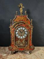 Horloge - Bois, Bronze, Carapace de tortue artificielle -