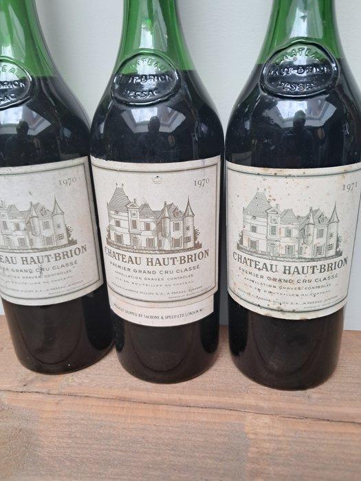 1970 x2 & 1971 Chateau Haut-Brion - Bordeaux 1er Grand Cru, Verzamelen, Wijnen