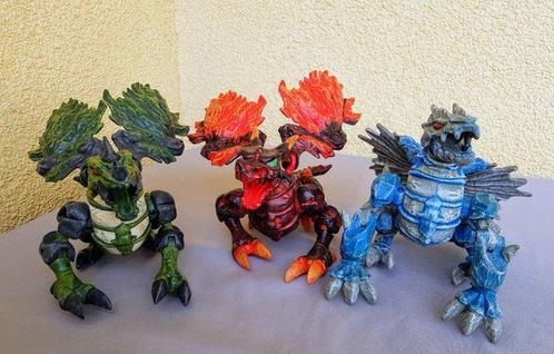Mattel - Spelstuk - Mega Bloks Dragons (3) und 2 Eier -, Antiek en Kunst, Antiek | Overige Antiek