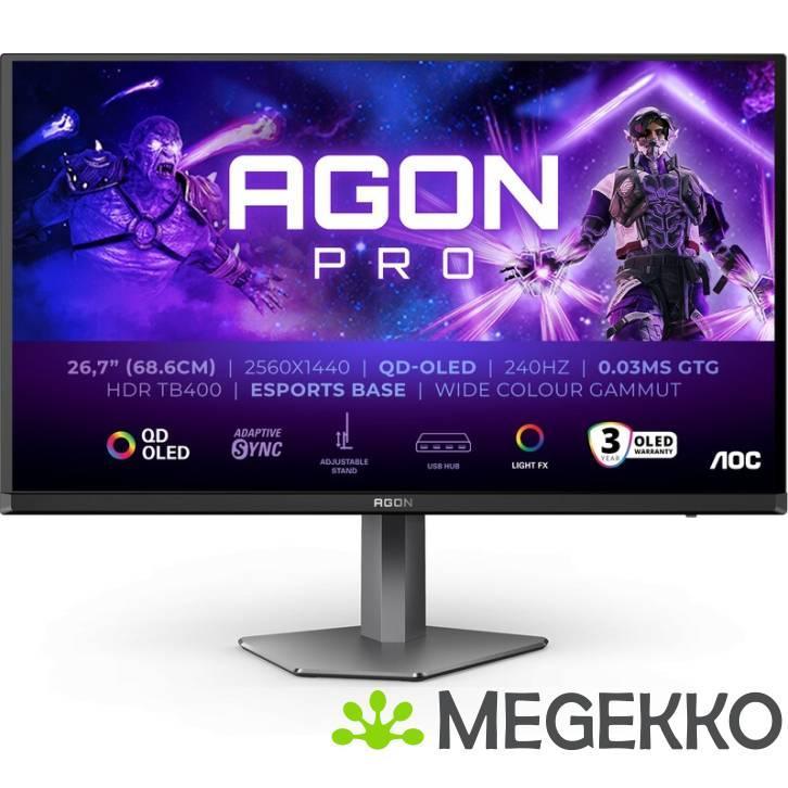 AOC AGON PRO AG276QZD2 27  Quad HD 240Hz OLED Monitor, Computers en Software, Overige Computers en Software, Nieuw, Verzenden