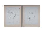 Jeanne Modigliani (1918-1984) - Faces, recto/verso, Antiquités & Art