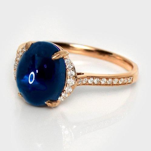 Zonder Minimumprijs - Ring - 14 karaat Roségoud, 4,47 ct, Handtassen en Accessoires, Ringen