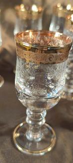Drankservies (6) - Medici Gold - Glas - likeurset, Antiek en Kunst