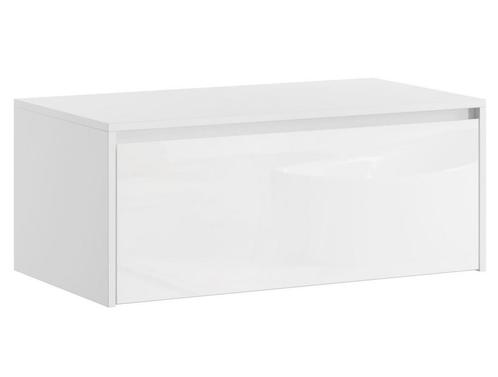 Wastafelkast Jelsey 100 cm Wit Gemonteerd Badmeubel Lade, Huis en Inrichting, Badkamer | Badkamermeubels, Nieuw, Verzenden