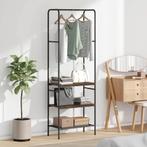 vidaXL Kledingrek met planken met plank Gerookt eiken 60 x, Huis en Inrichting, Kasten | Kleerkasten, Verzenden, Nieuw