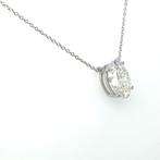 Collier - 14 carats Or blanc - 3.01ct. tw. Diamant (Cultivé, Nieuw