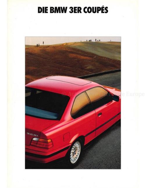 1992 BMW 3 SERIE COUPE BROCHURE DUITS, Livres, Autos | Brochures & Magazines