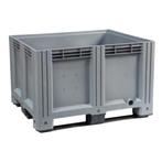 Palletbox kunststof 120x100x76cm gesloten 3-sledes nieuw, Ophalen of Verzenden, Nieuw