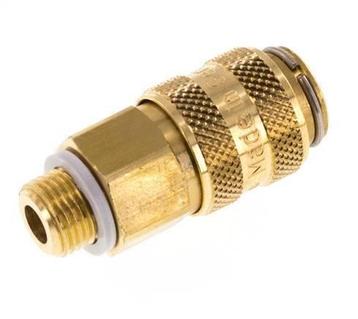 Coupleur pneumatique DN 5 en laiton Douille G 1/8 pouce mâle, Verzenden