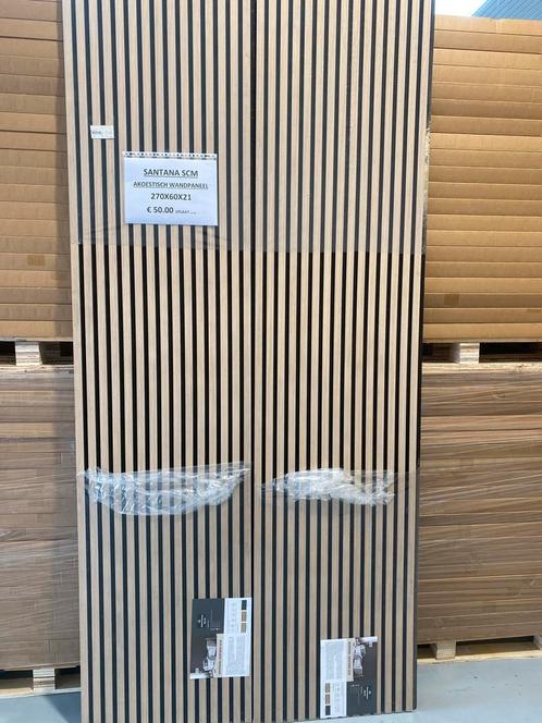 Akoestische wandpanelen 270x60x21 €50 Grote actie, Doe-het-zelf en Bouw, Platen en Panelen, Nieuw, Hout, Ophalen
