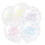 Geboorte Ballonnen Baby Shower Pastel 30cm 5st, Nieuw, Verzenden