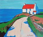 Yves Decaudan - La maison en bord de mer, Antiek en Kunst, Kunst | Schilderijen | Modern