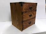 Ladekast - Hout, Houten, verbrande ceder, Japanse ladekast