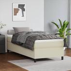vidaXL Boxspring bed kunstleer crèmekleurig 80x200 cm, Verzenden, Nieuw