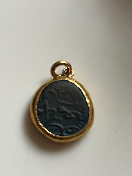 Maldiven. Îles Maldives en 1976 et montée sur or (Zonder, Postzegels en Munten, Munten | Azië