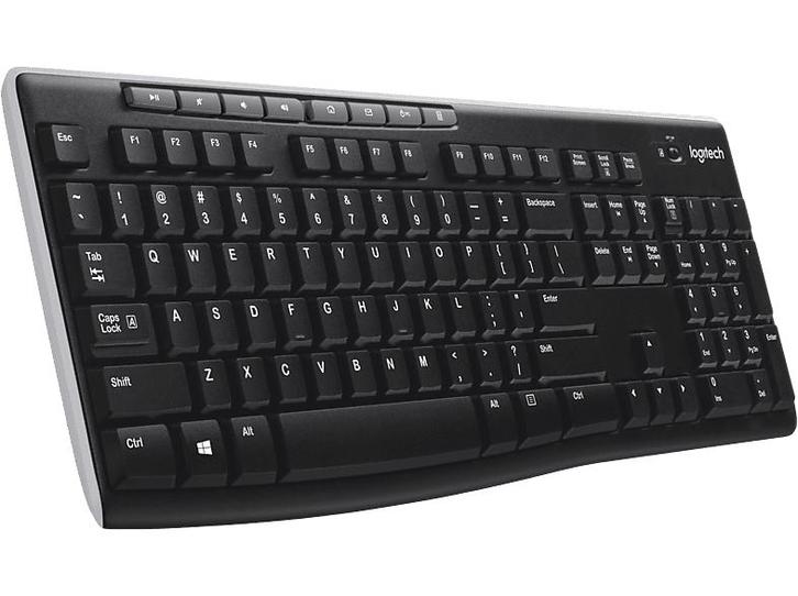 Logitech -  Draadloos Toetsenbord K270 Qwerty Zwart, Computers en Software, Toetsenborden, Draadloos, Qwerty, Nieuw, Verzenden