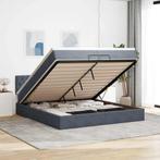 vidaXL Ottoman bed met matras 200x200 cm fluweel donkergrijs, Huis en Inrichting, Verzenden, Nieuw