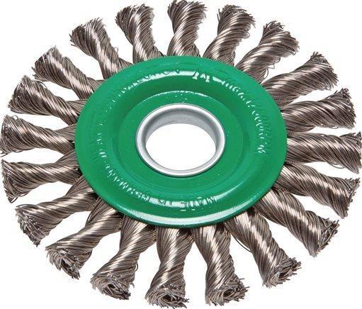 Brosse ronde en acier inoxydable tressée 125X14 mm, Bricolage & Construction, Ventilation & Extraction, Envoi