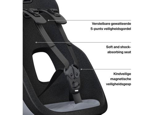Thule Yepp Nexxt 2 - Fietszitje - Lichtgewicht en veilig -, Fietsen en Brommers, Fietsaccessoires | Fietsstoeltjes, Nieuw, Verzenden