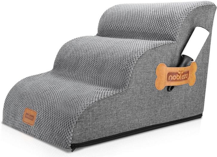 Hondentrapje voor honden - 40x57x40 cm - Grijs - Nobleza, Dieren en Toebehoren, Overige Dieren-accessoires, Verzenden