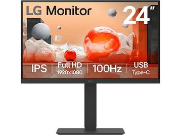 LG -  Monitor  24 Full Hd 100 Hz Plat - Zwart, Computers en Software, USB-C, IPS, Verzenden, Nieuw