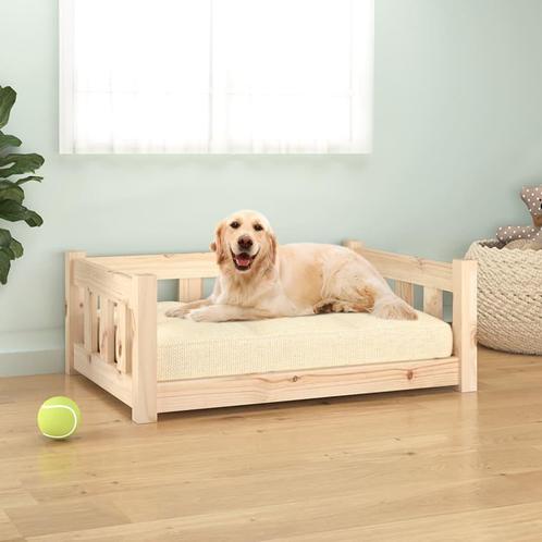 vidaXL Hondenmand 75,5x55,5x28 cm massief grenenhout, Dieren en Toebehoren, Honden-accessoires, Nieuw, Verzenden