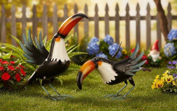 Toucans - Beeldje (2) - Staal, Antiek en Kunst, Curiosa en Brocante